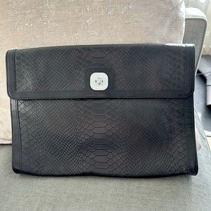 Longchamp leather clutch. Never used